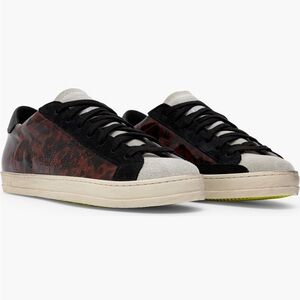 P448 John “Turtle” sneaker with grey laces! Grey suede/highlighter yellow strip.